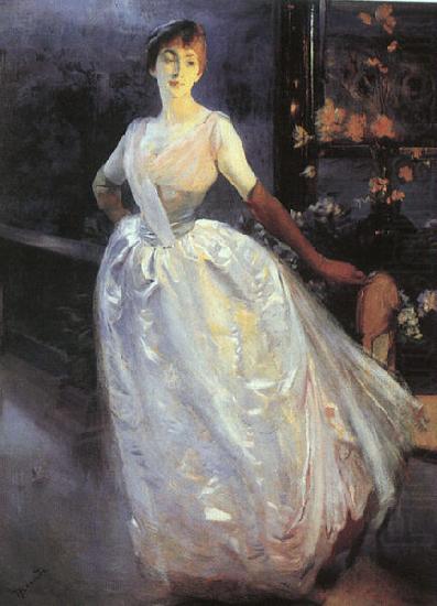 Albert Besnard Portrait of Madame Roger Jourdain oil painting picture